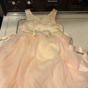 American Princess Cream and Pink Formal Dress